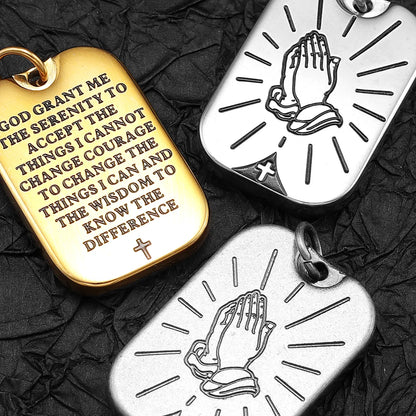 Prayer Hands Pendant Necklace