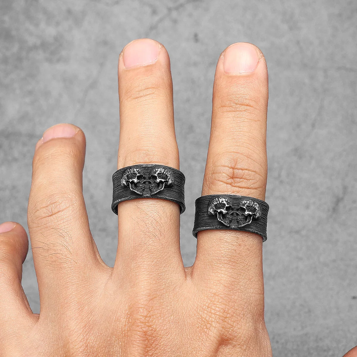 Twin Skull Rings