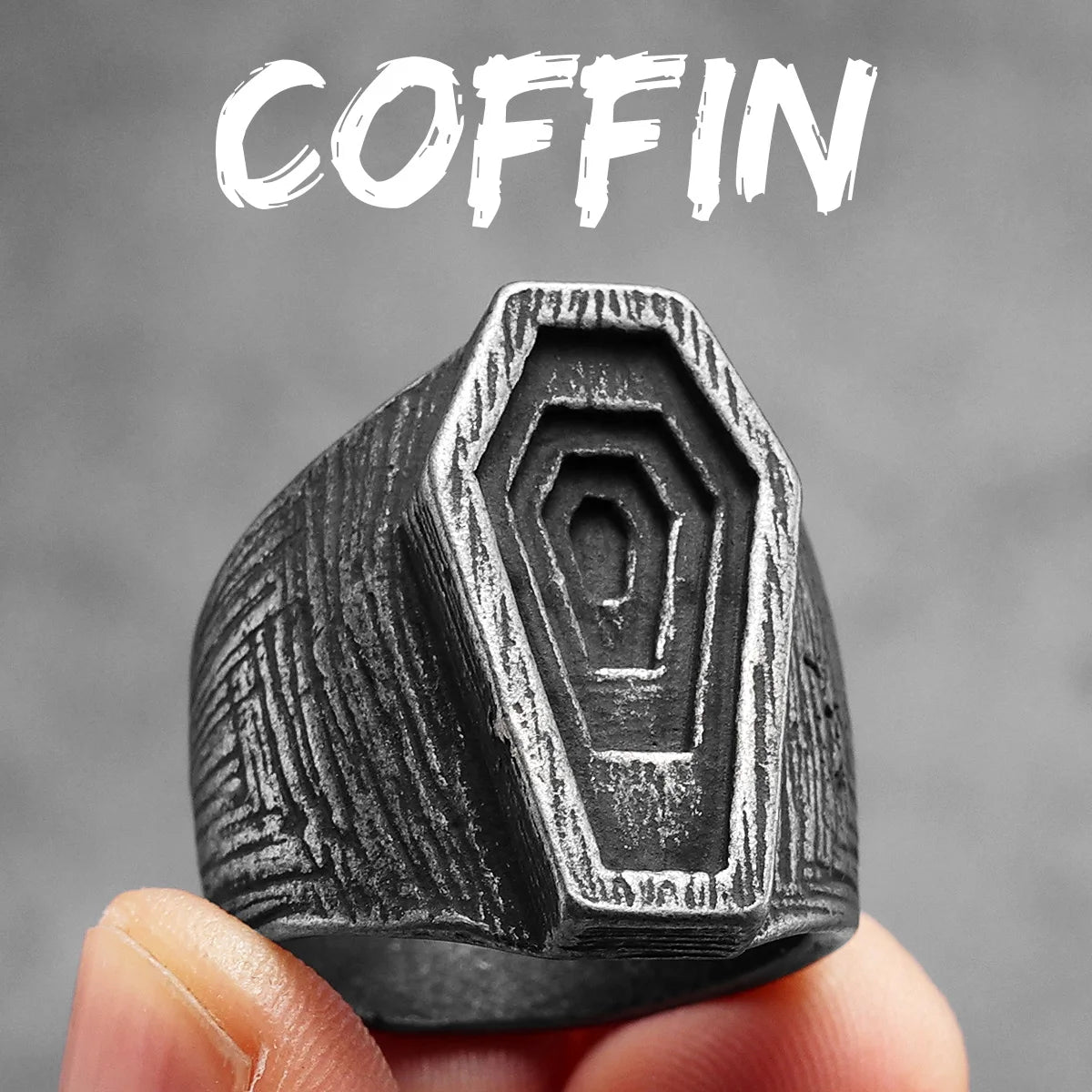 Vintage Black Cross Bible Rings