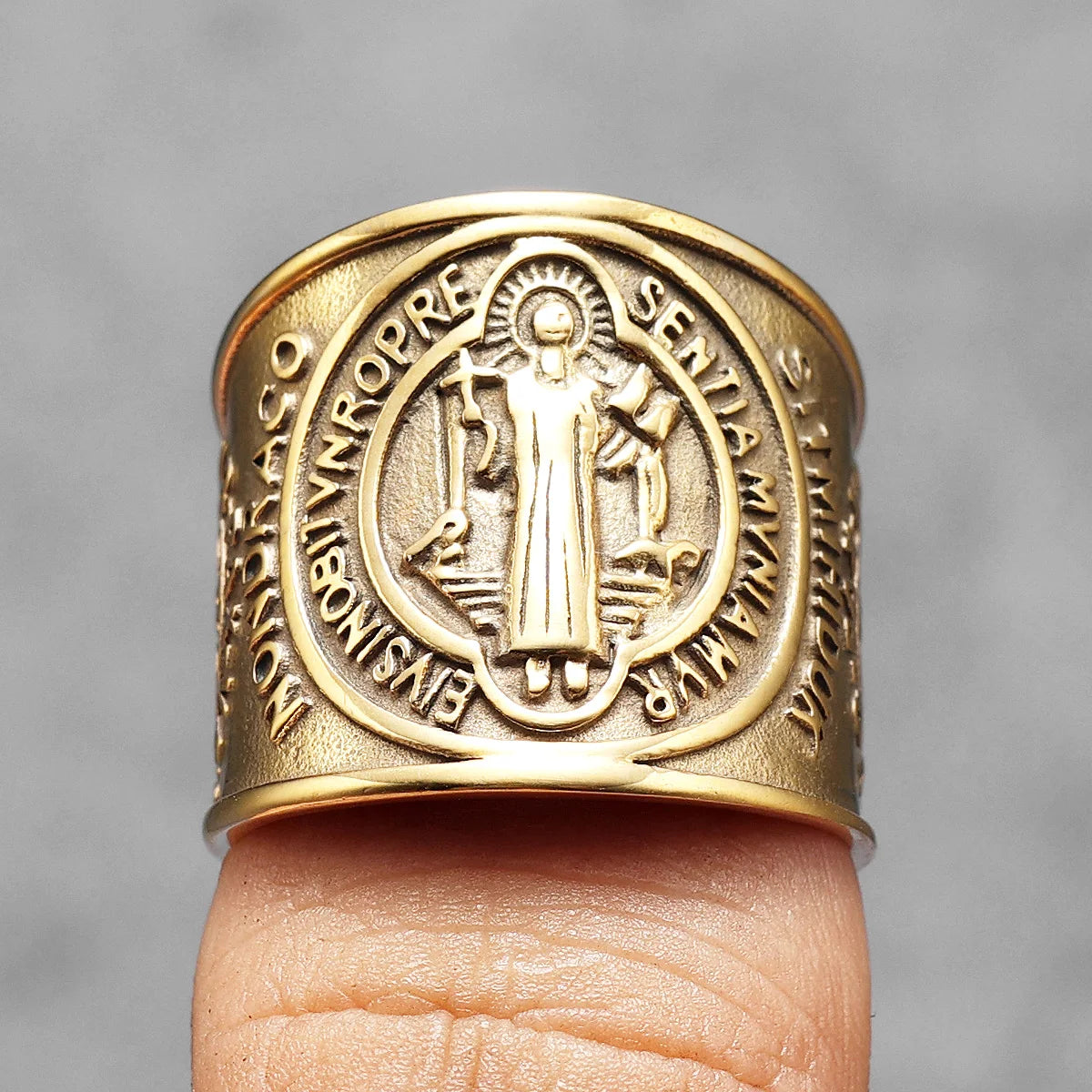 Saint Benedict Exorcism Amulet Rings