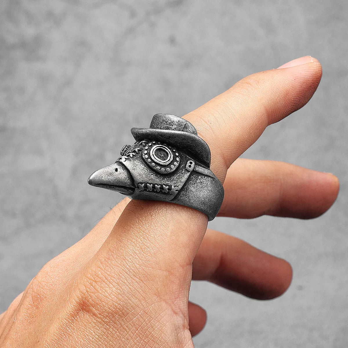Witch Doctor Skull Signet Ring