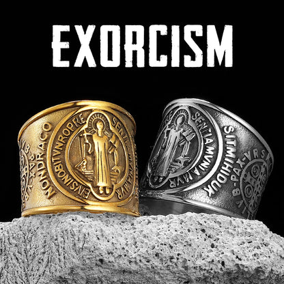 Saint Benedict Exorcism Amulet Rings