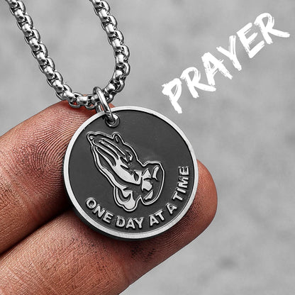 Prayer Hands Pendant Necklace