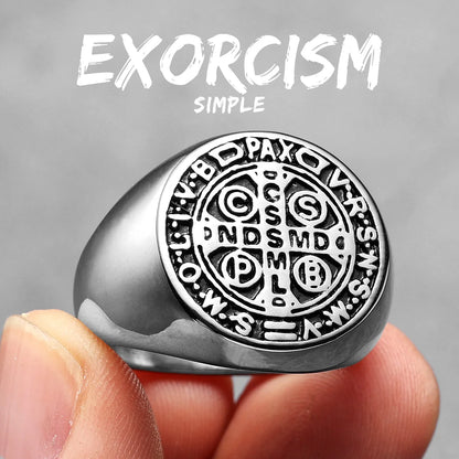 Saint Benedict Exorcism Amulet Rings