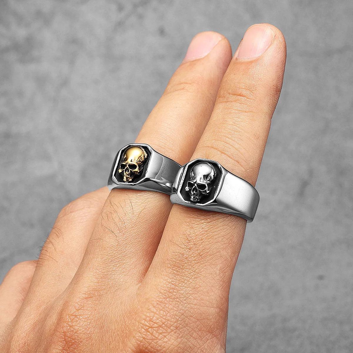 Skull Inset Ring