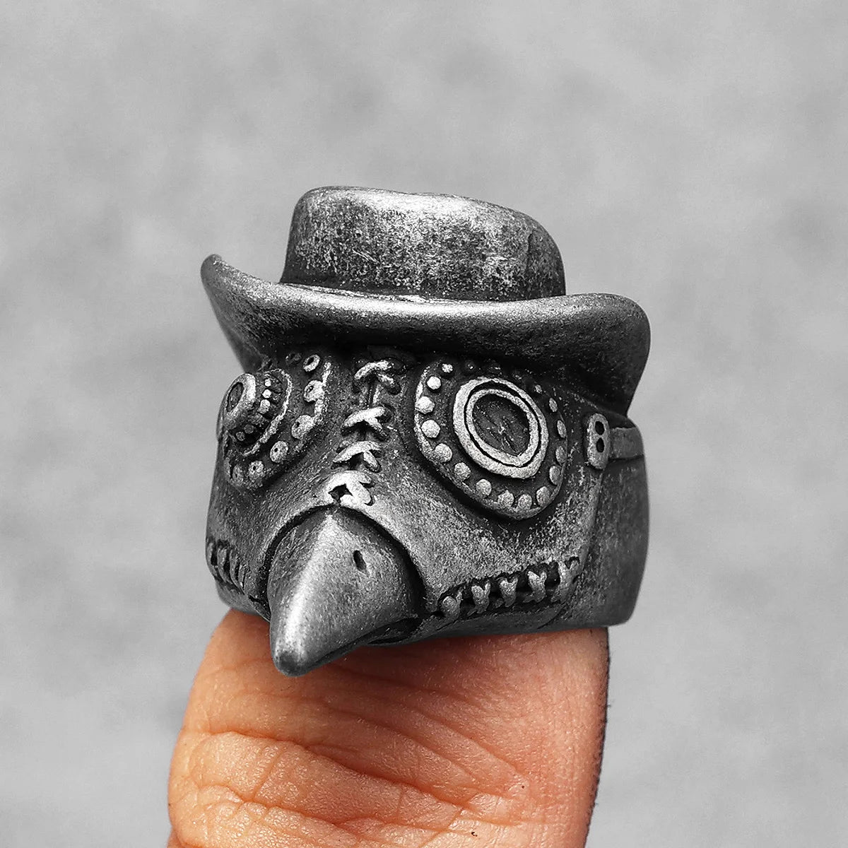 Witch Doctor Skull Signet Ring
